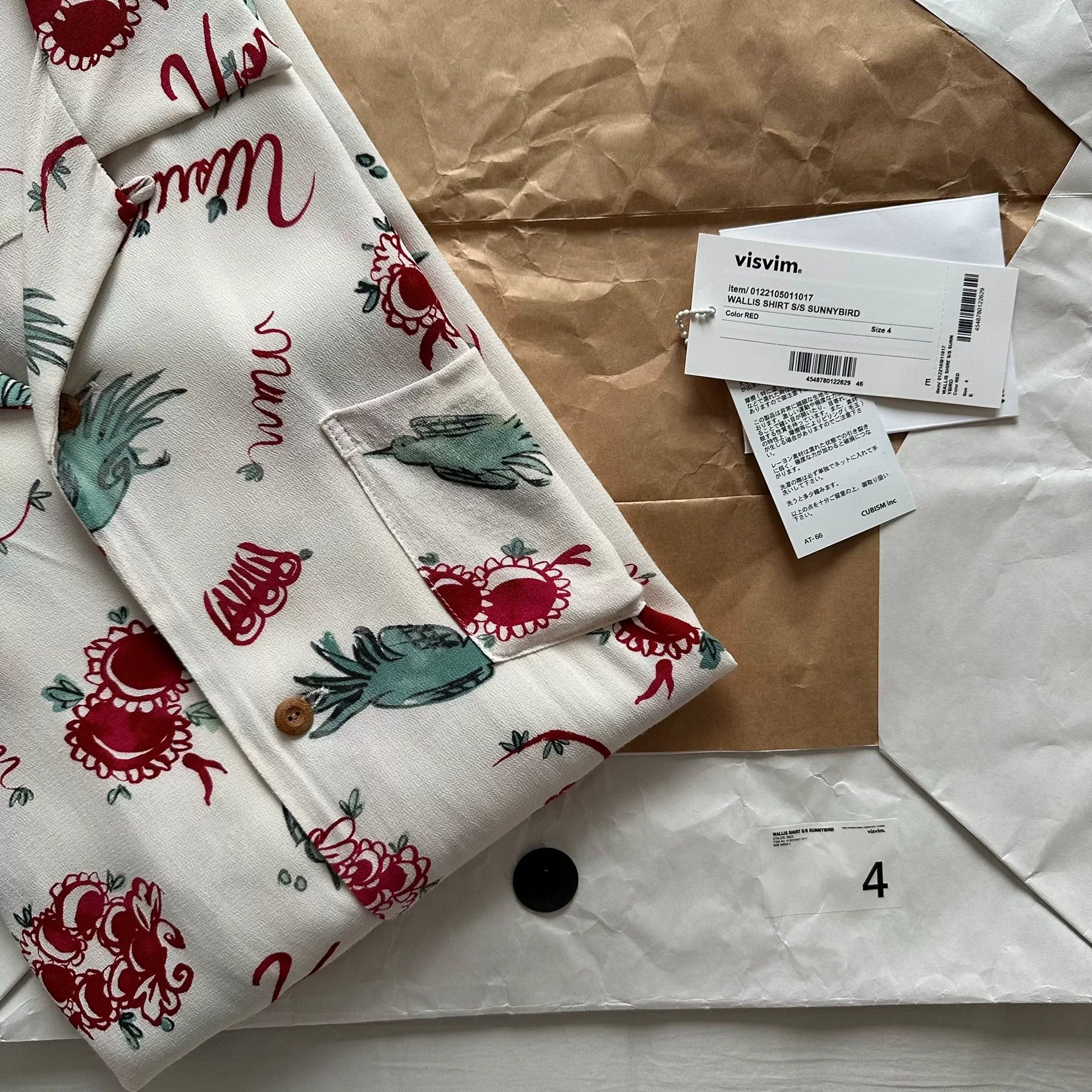 VISVIM WALLIS SHIRT SS SUNNYBIRD