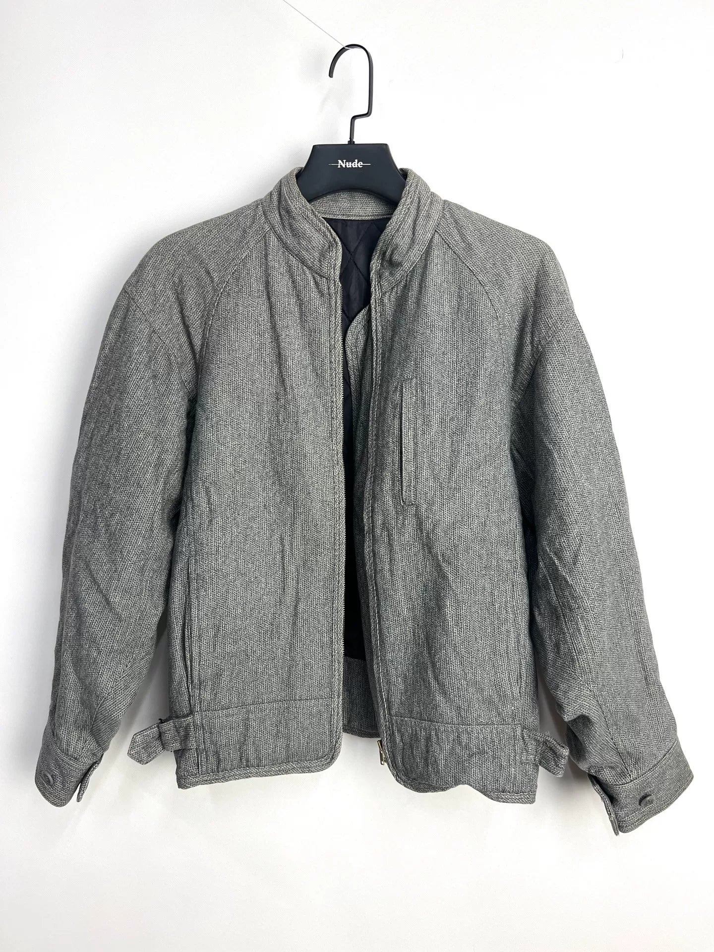 issey miyake men woven short jacket