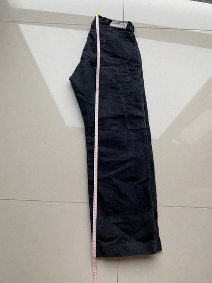 black derrickman bootleggers pants