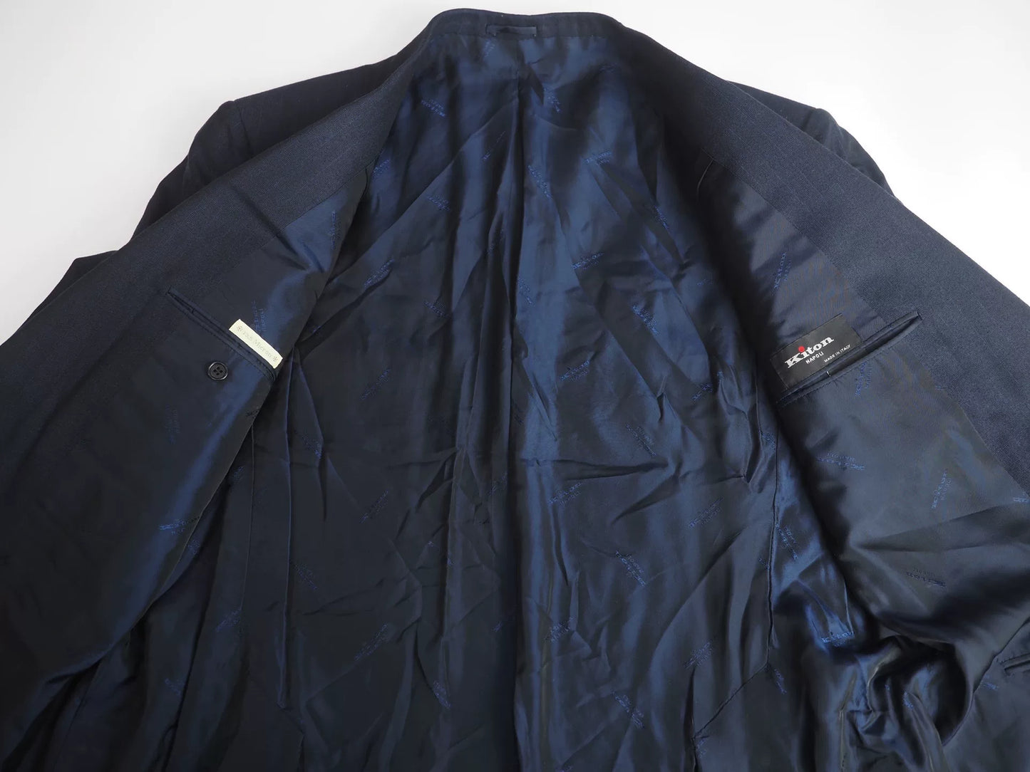 navy wool blazer by kiton