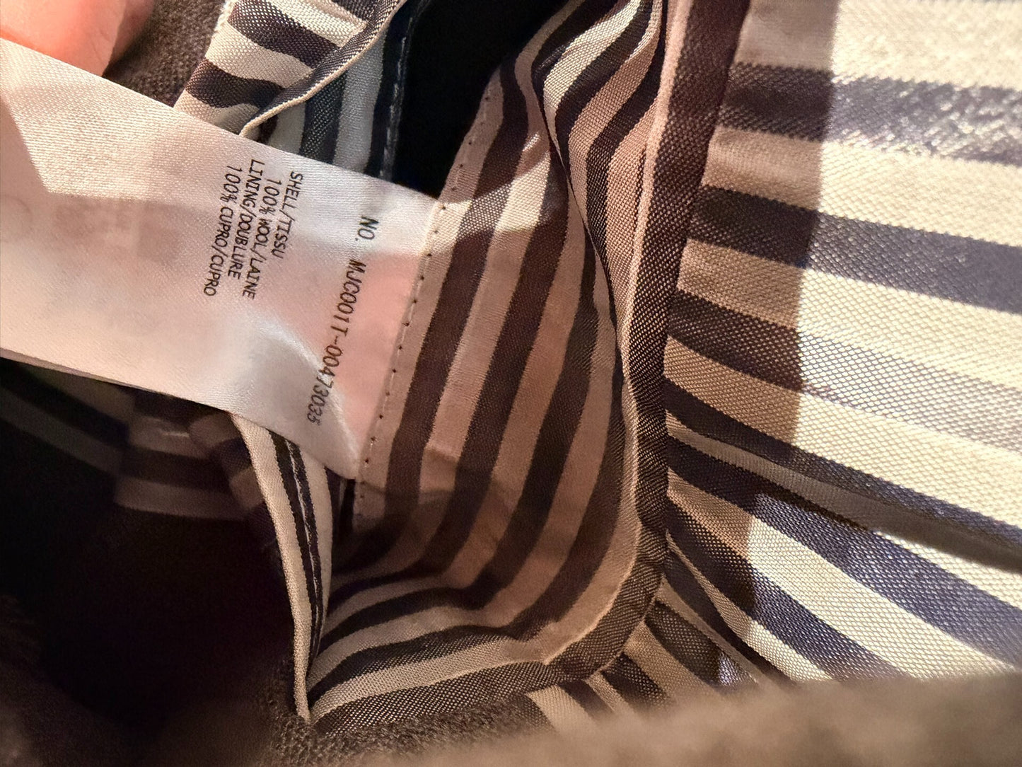 thom browne classic gray blazer with frayed edges