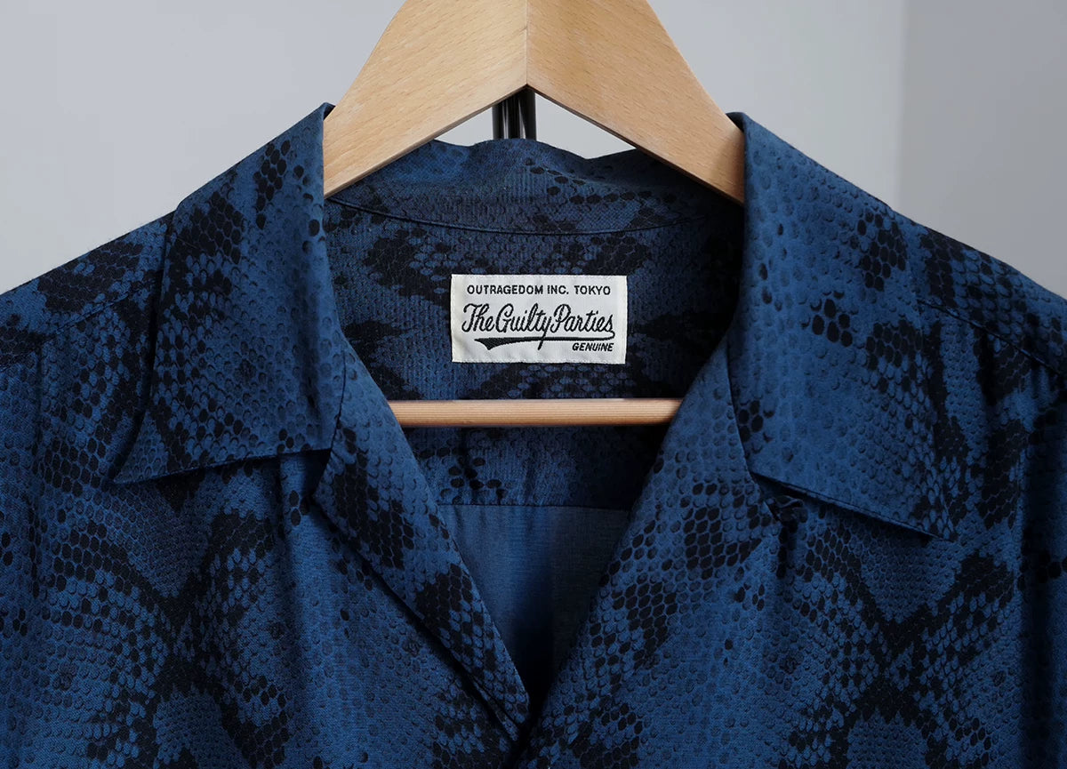 wacko maria short sleeve snake pattern shirt