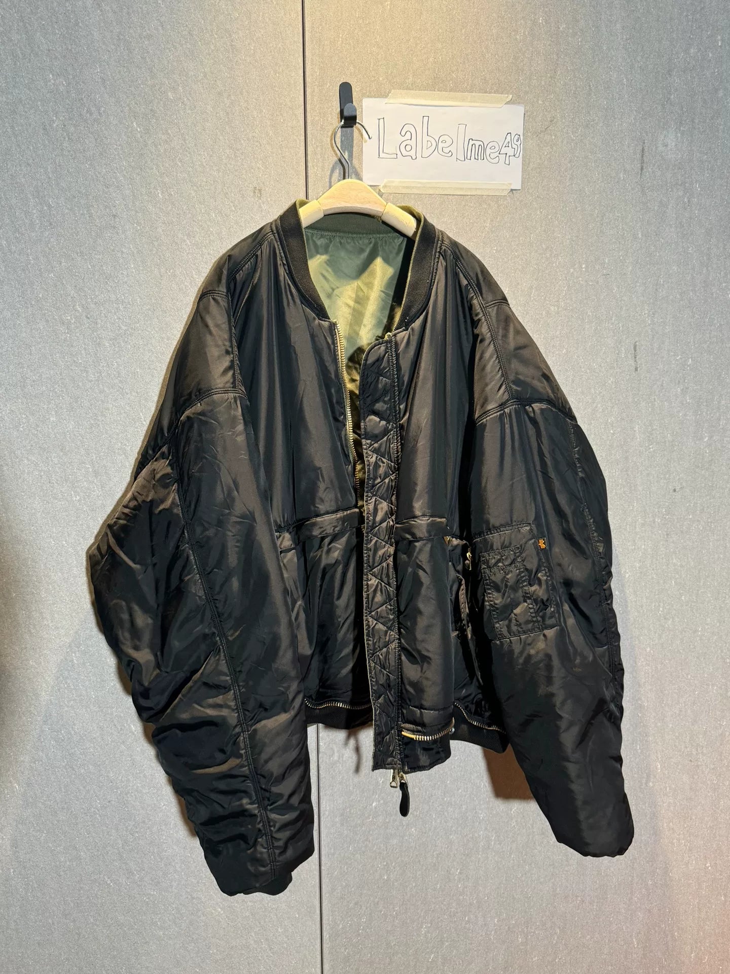 reversible bomber jacket by vetements ss17