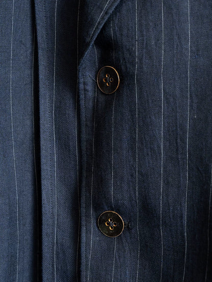 Yohji Yamamoto Striped Double-Layer Outer Jacket