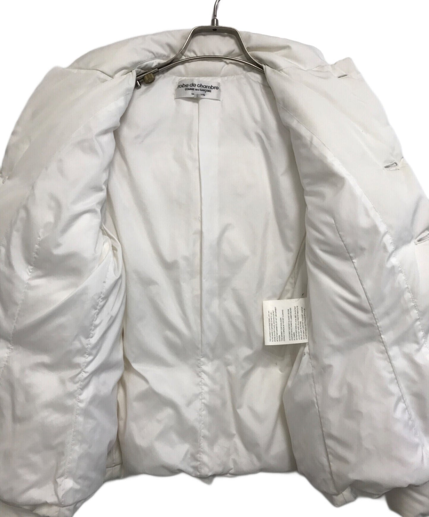 COMME des GARCONS White Down Jacket