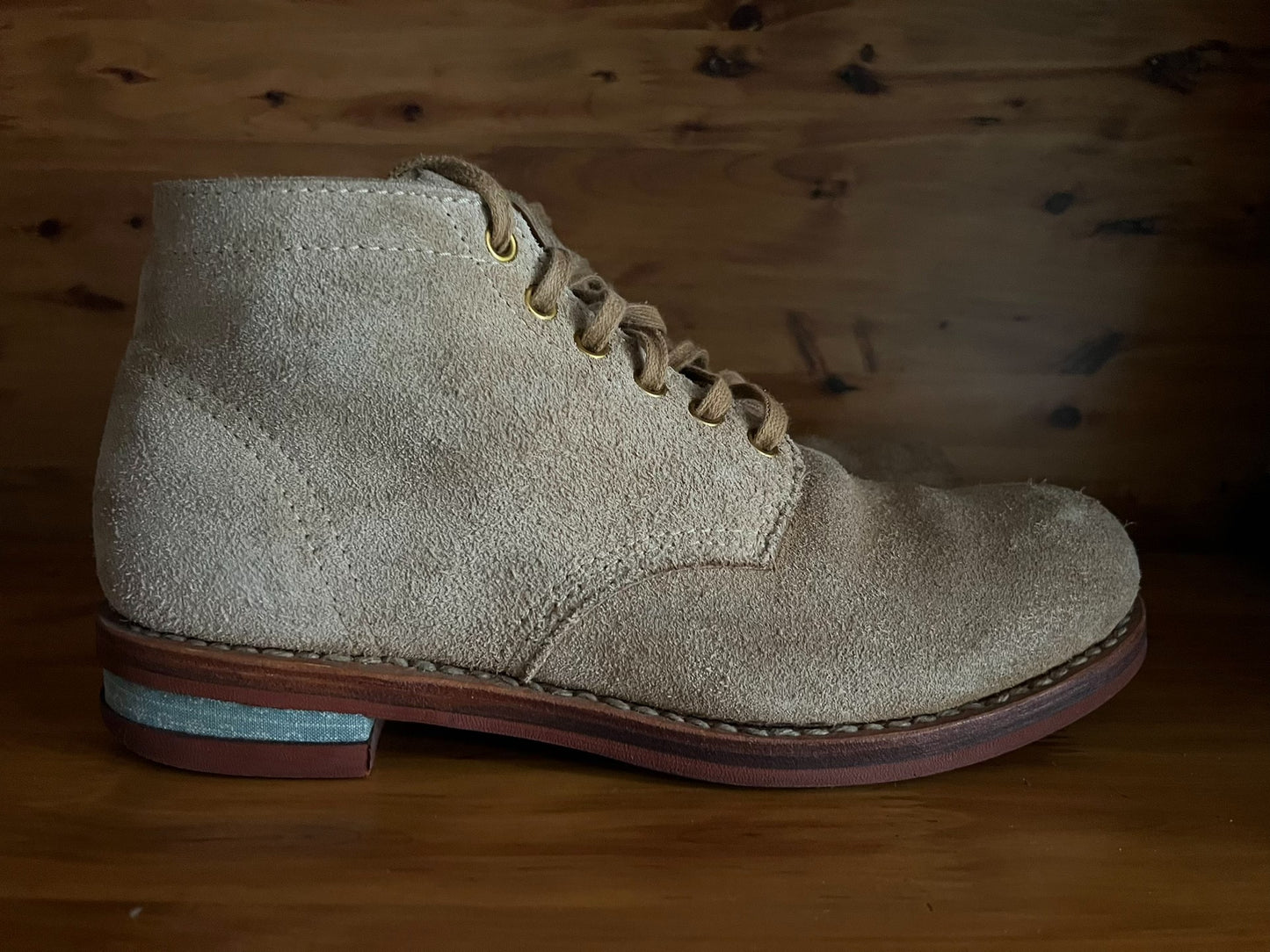 visvim brigadier LT.Brown boots with full accessories