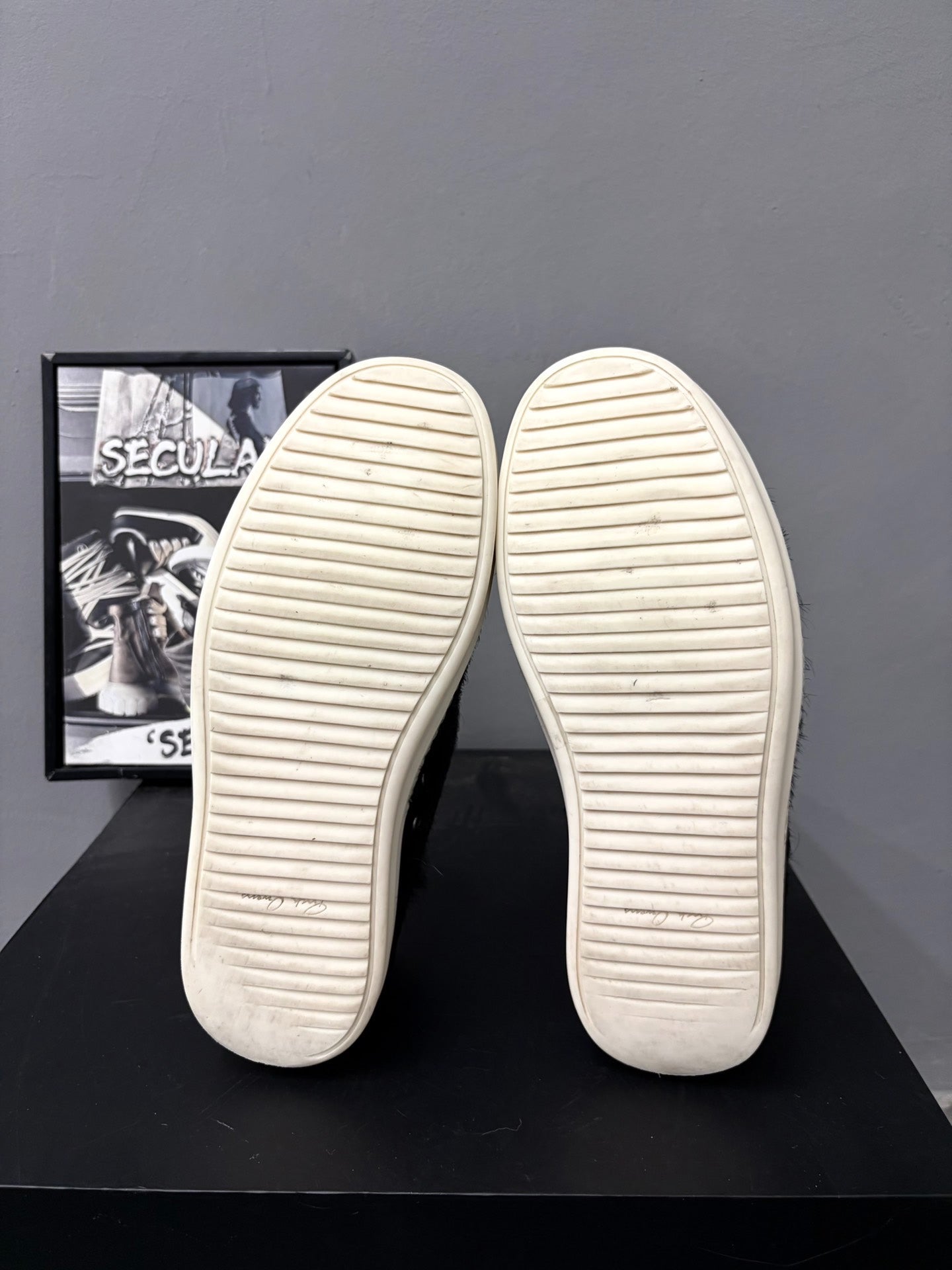 Rick Owens Horsehair High-Top Sneakers