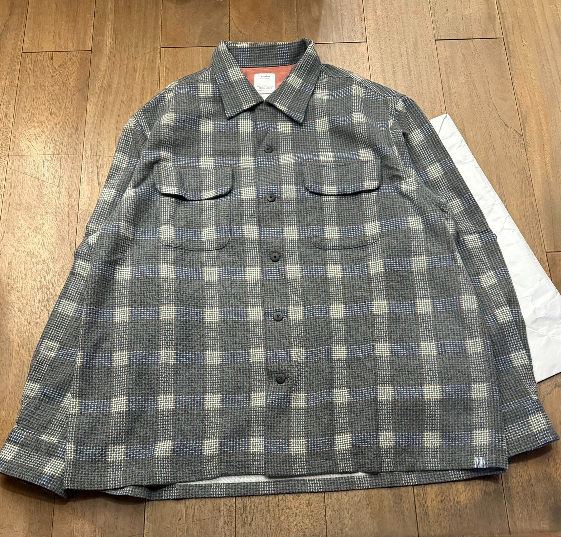 visvim FOUR CORNERS CHECK Wool L/S Shirt