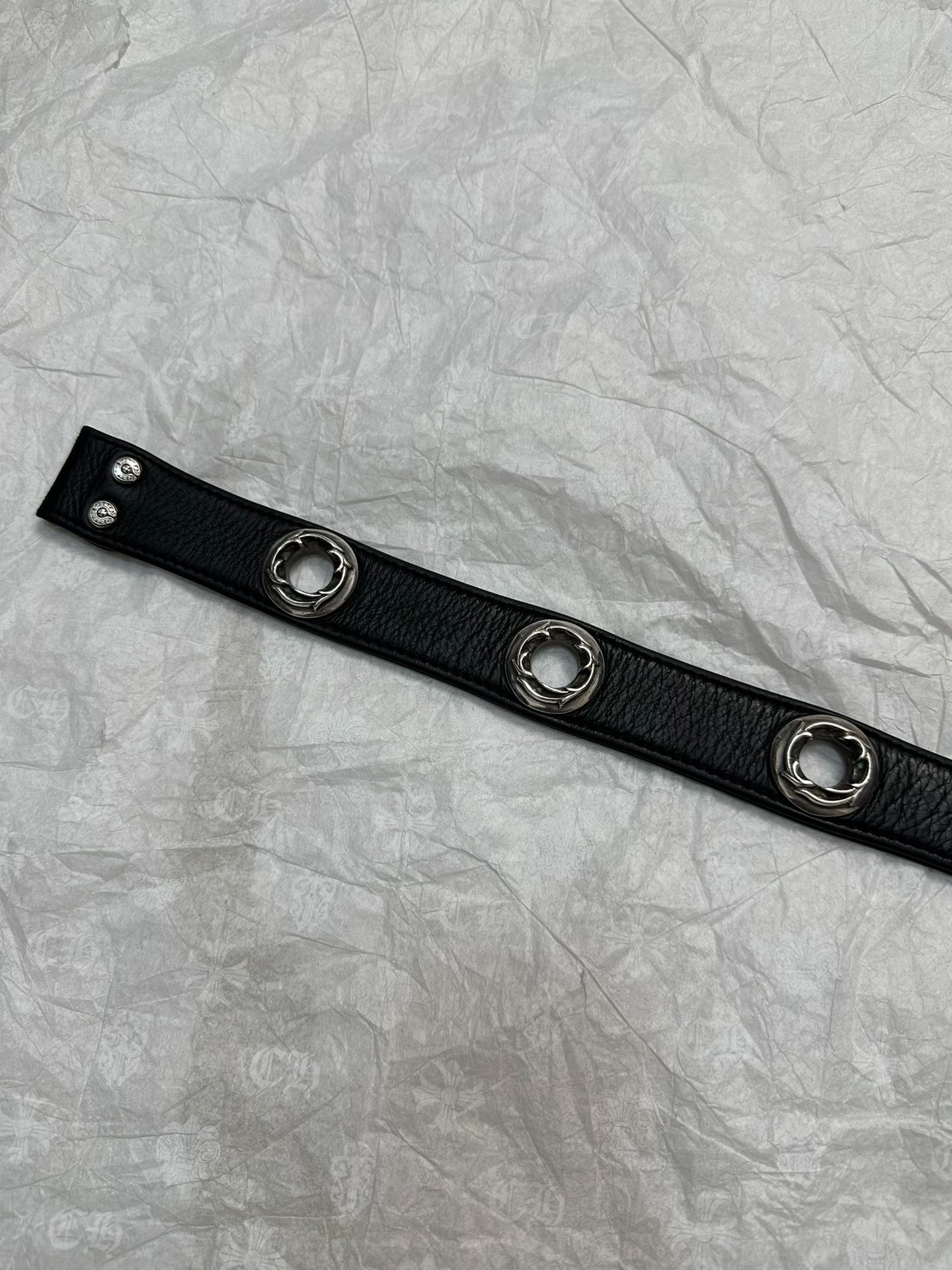 Chrome Hearts Vine Carved Leather Belt