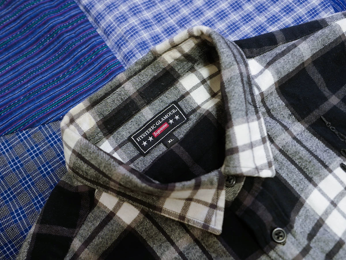 supreme hysteric glamour flannel shirt xl