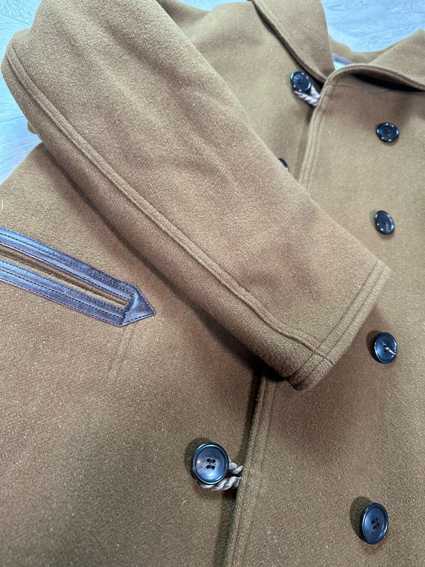 visvim mariposa ranch coat in brown