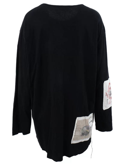 YOHJI YAMAMOTO Black Long Sleeve Top