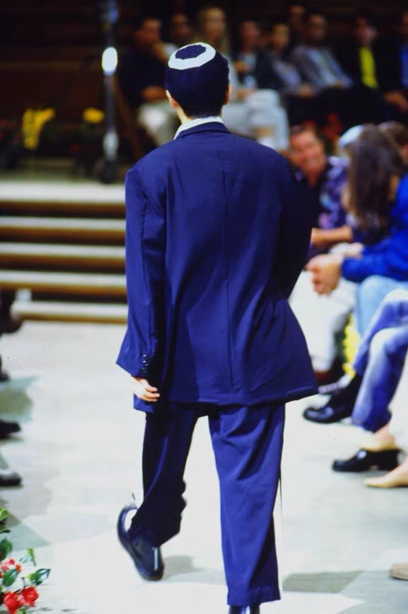 Yohji Yamamoto 96SS Side Stripe Wool Trousers