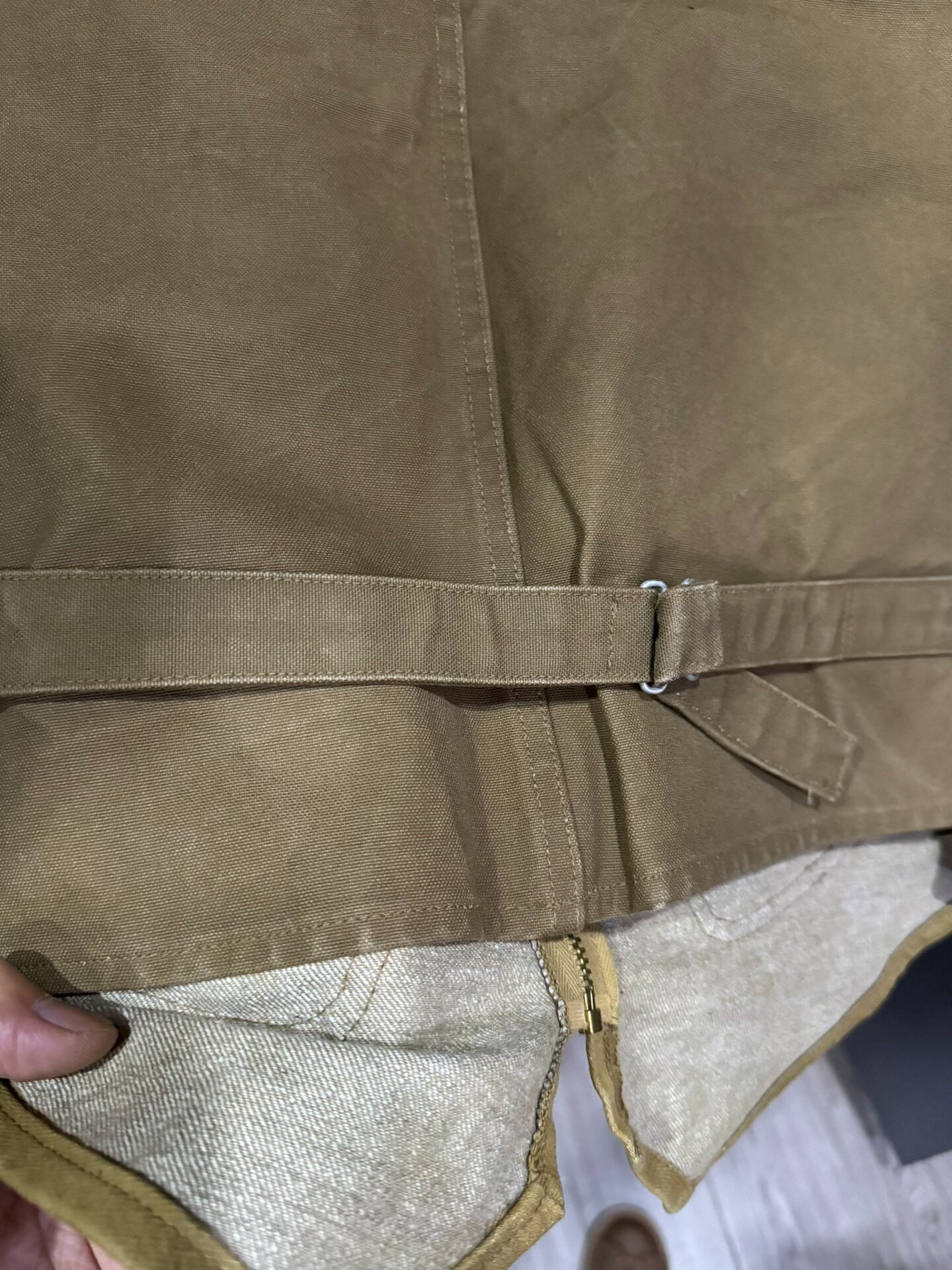 nigel cabourn canvas vest with pockets