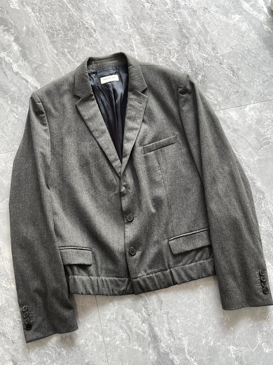 stylish dries van noten cropped blazer