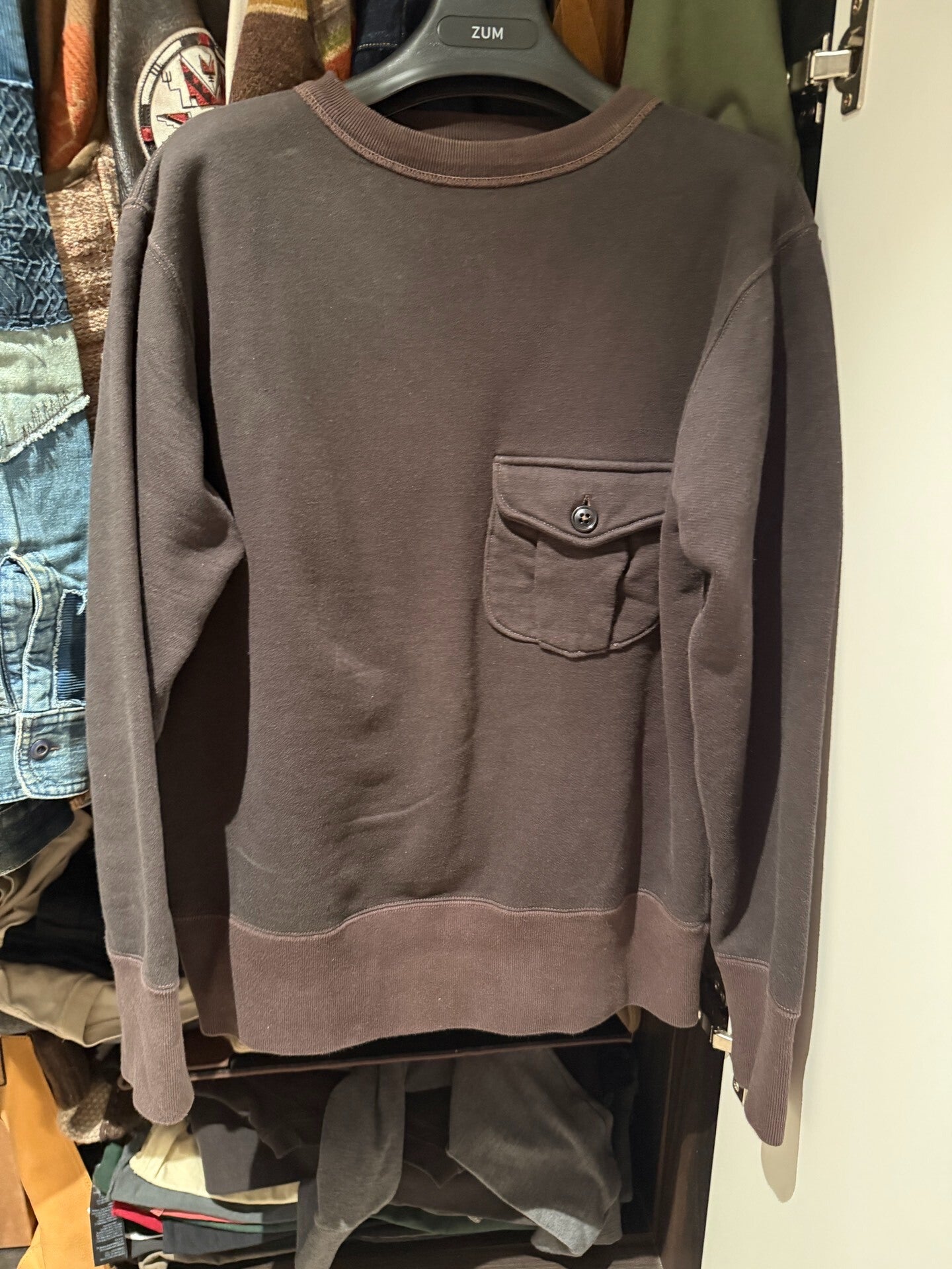 Freewheelers Pocket Sweatshirt in Cotton