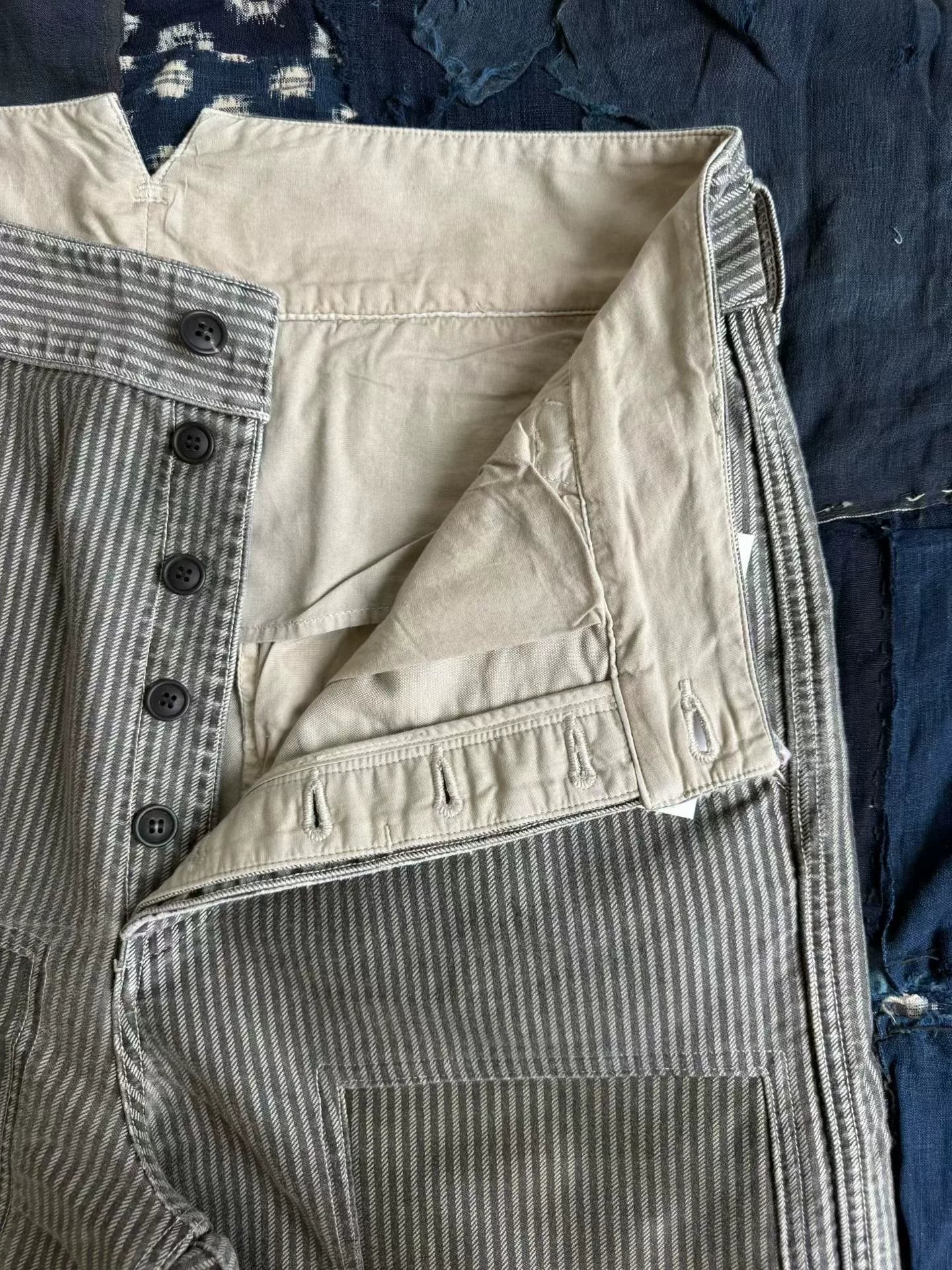VISVIM 25AW Pastoral Striped Moleskin Pants