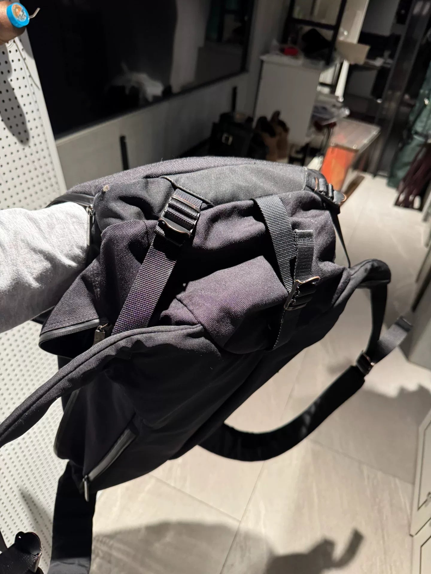 yohji yamamoto techwear two-way backpack
