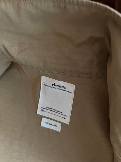 visvim domaine shirt with badges khaki