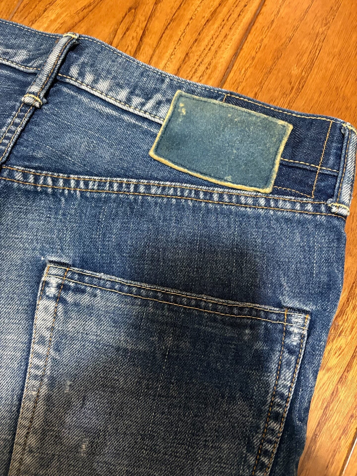 VISVIM 03D5 Washed Distressed Jeans