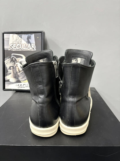 Rick Owens RO High-Top Leather Sneakers