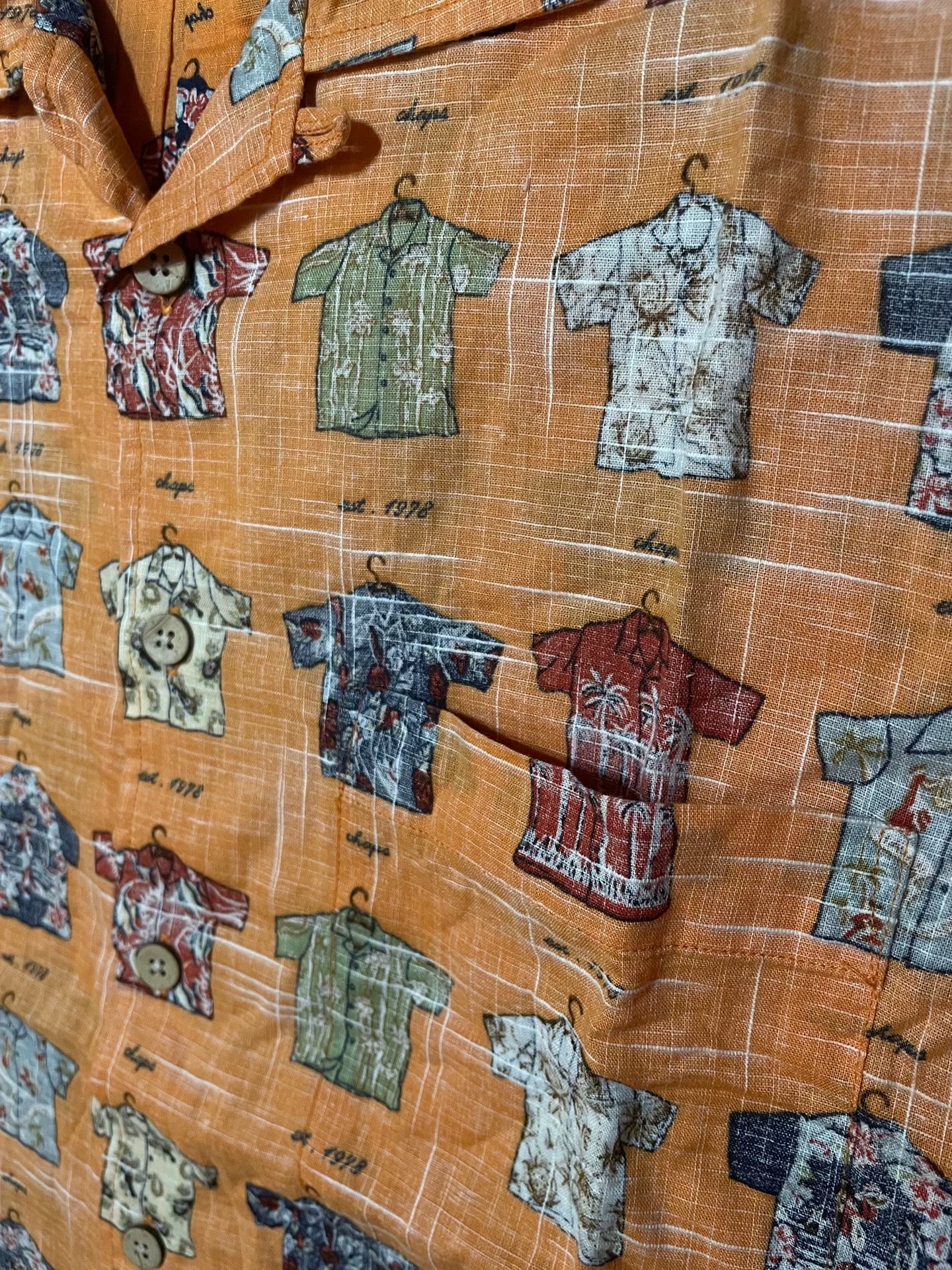 Ralph Lauren Vintage Cotton Linen Hawaiian T-Shirt