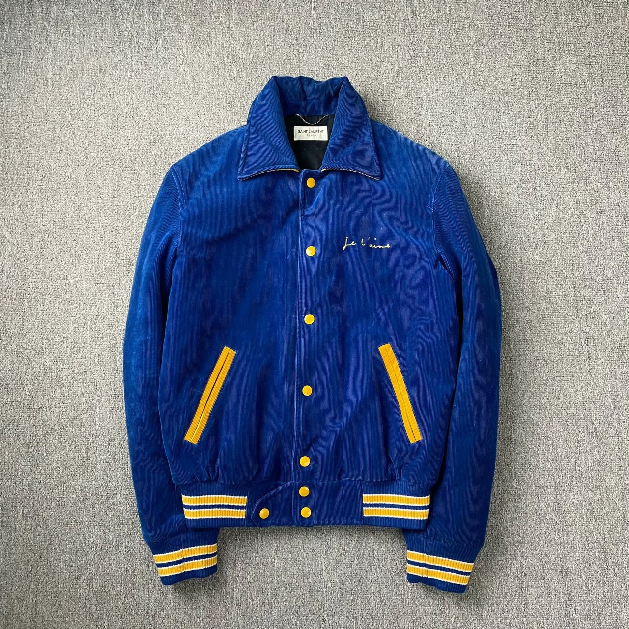 Saint Laurent Colorblock Corduroy Jacket