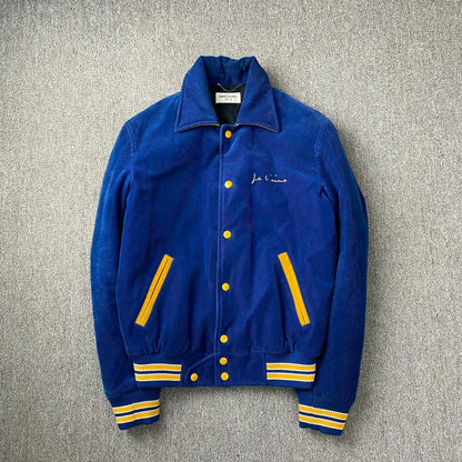 Saint Laurent Colorblock Corduroy Jacket