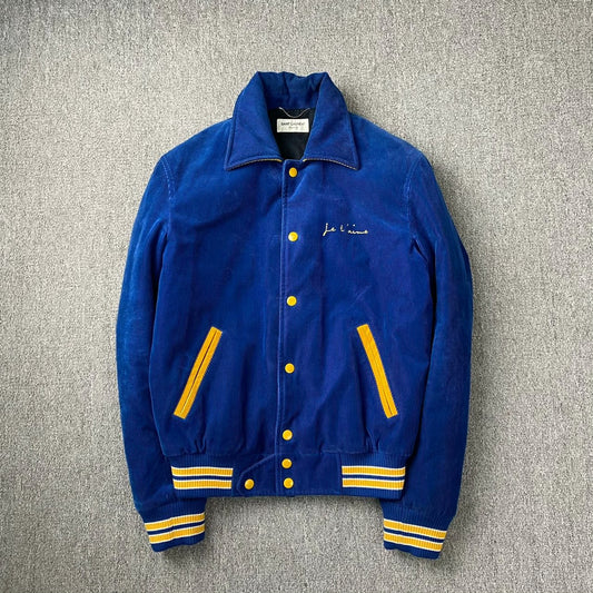 Saint Laurent Colorblock Corduroy Jacket