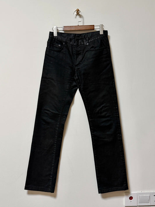 dior homme waxed skinny jeans size 30