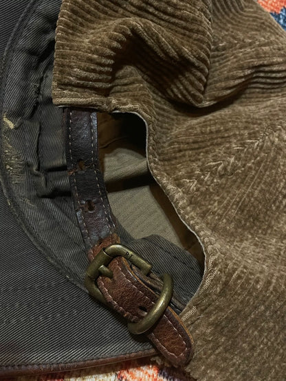 RRL Leather Brim Baseball Cap