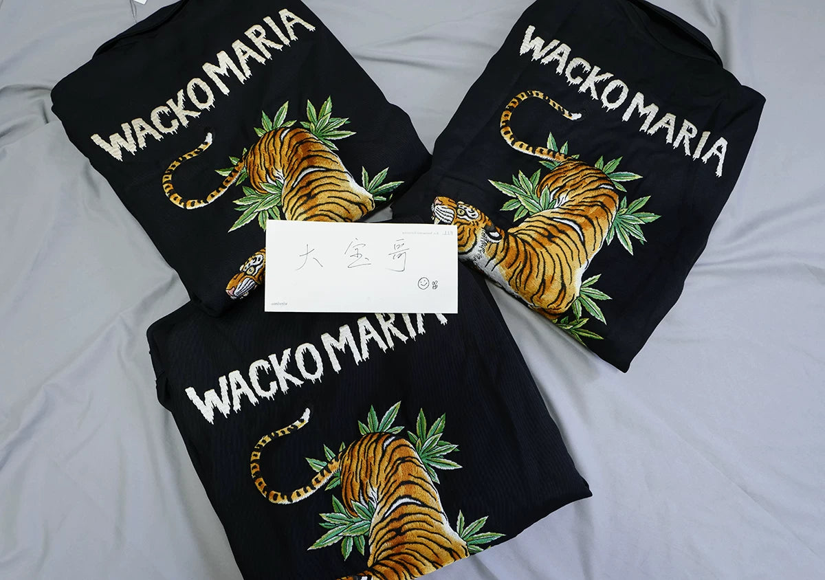wacko maria tim lehi embroidered tiger jacket
