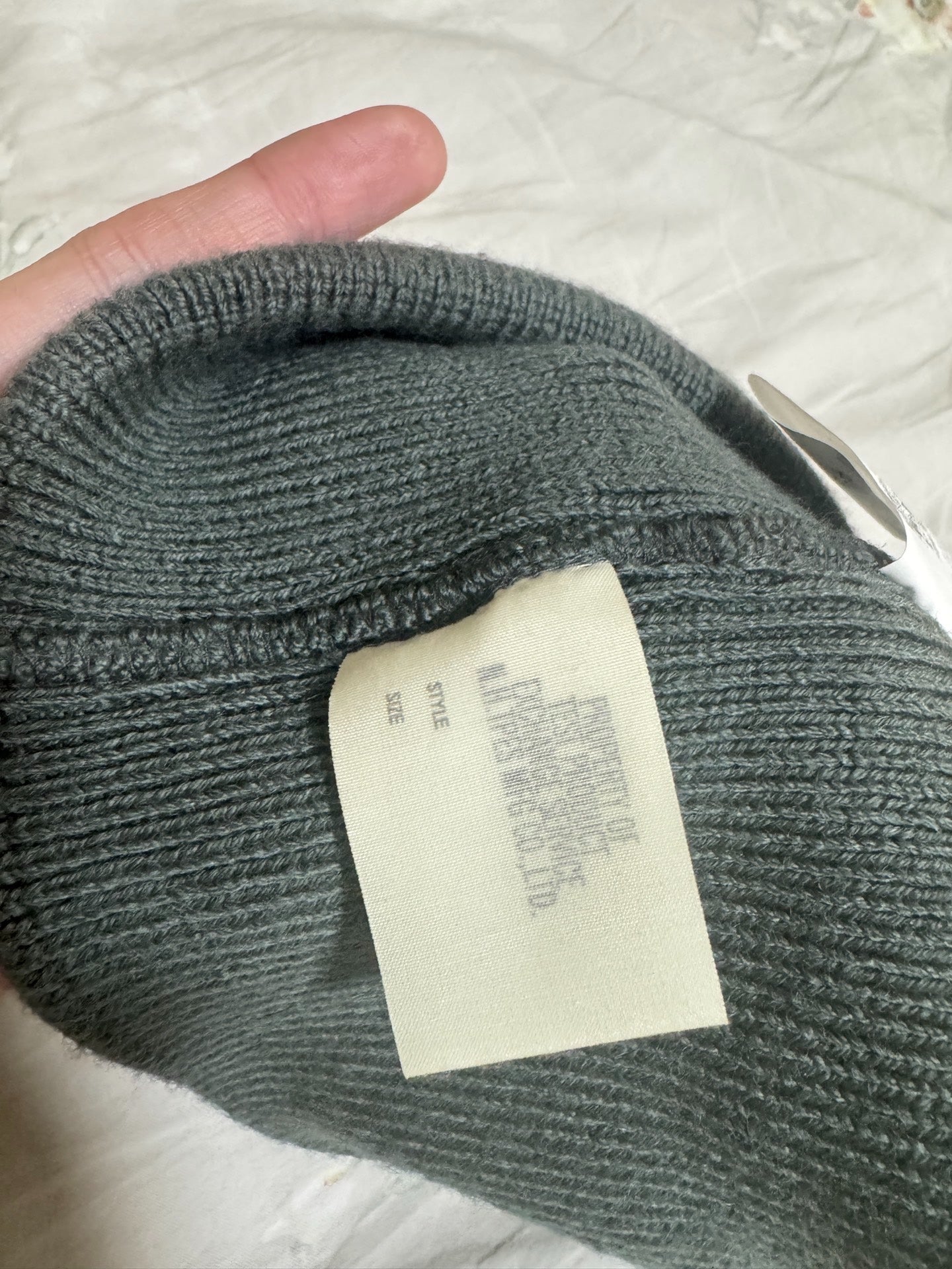 n.hoolywood 22AW Wool Blend Knit Beanie