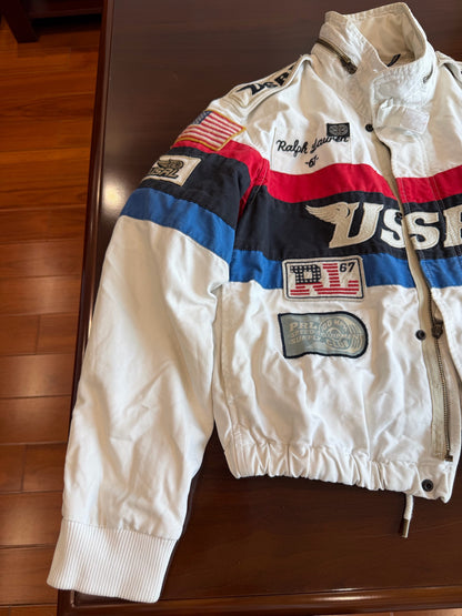 Polo Ralph Lauren White Racing Jacket