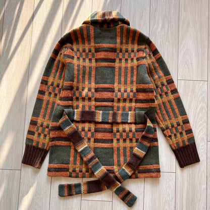RRL Shawl Collar Navajo Wool Cardigan