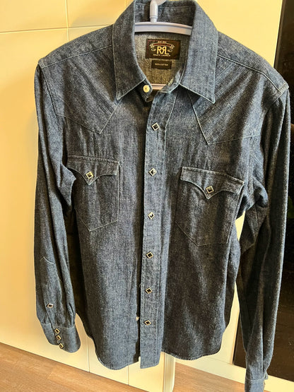 RRL Thick Shirt in Dusty Pink Color