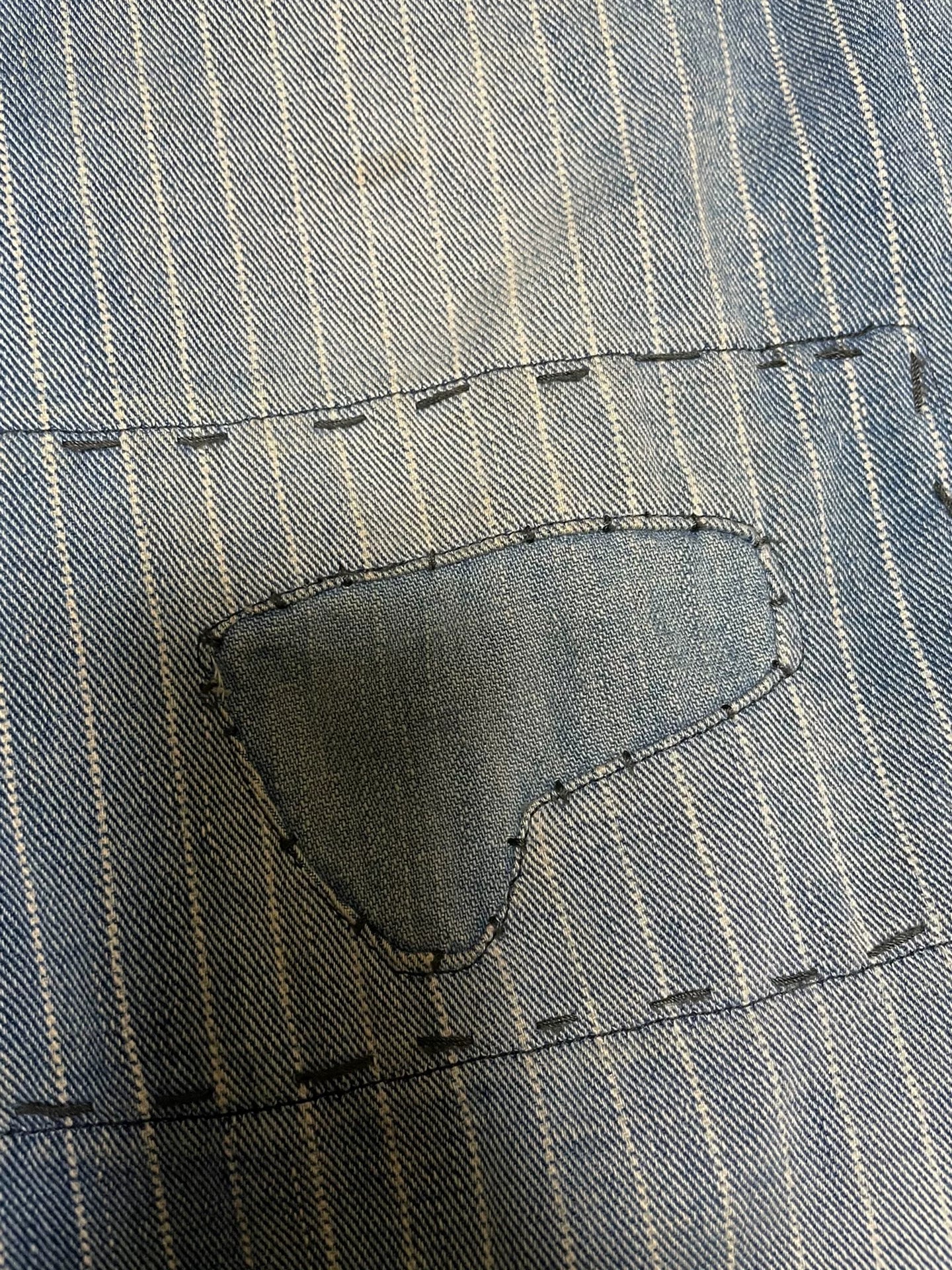 visvim carpenter pants dyed damaged wabash