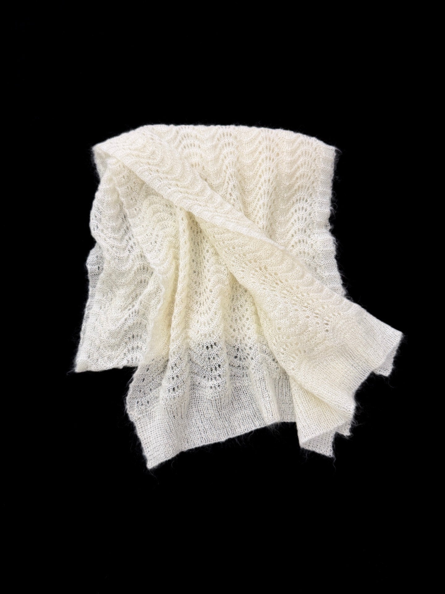 Yohji Yamamoto Noir Open Knit Scarf