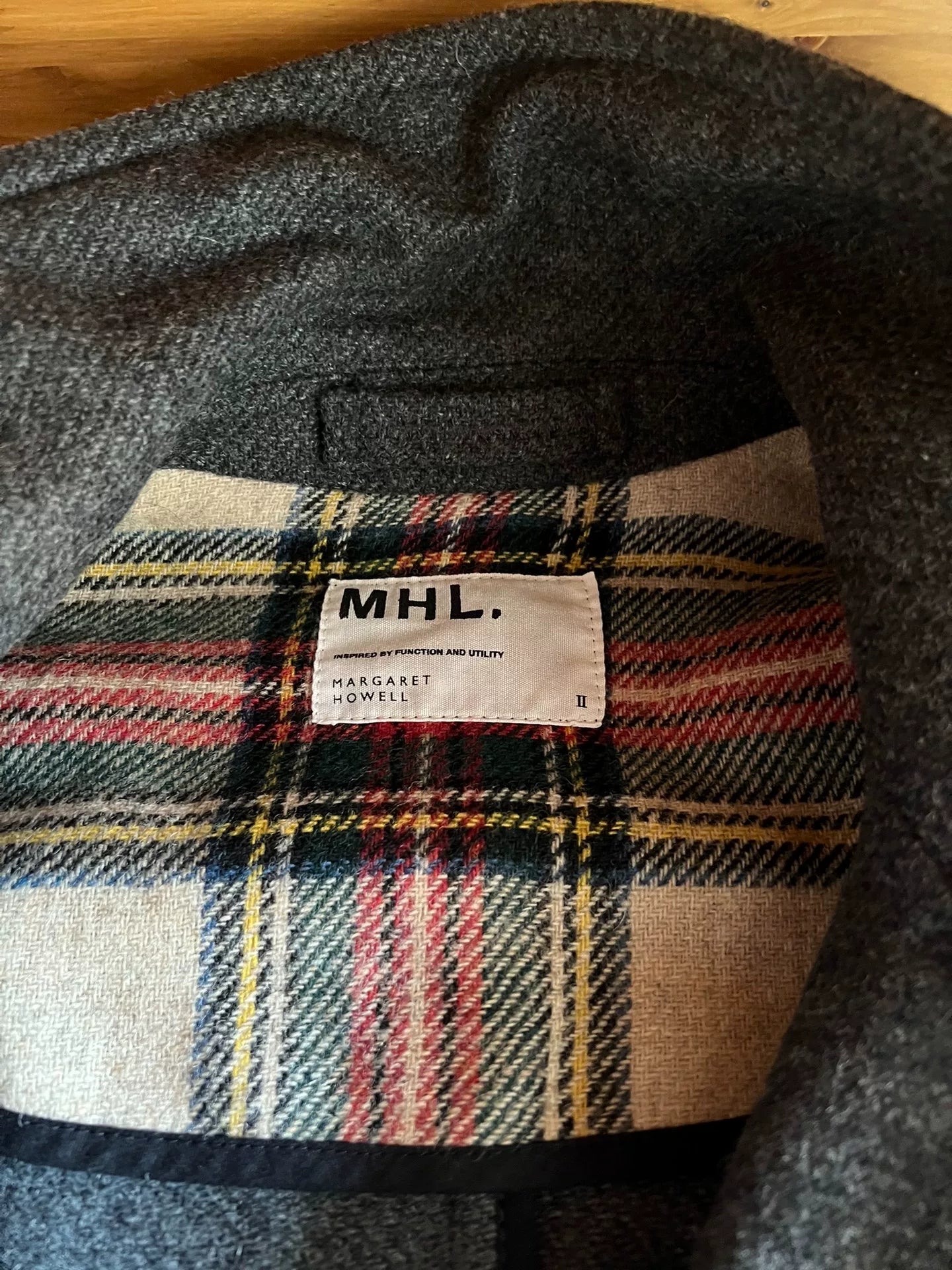 gray wool coat by margaret howell