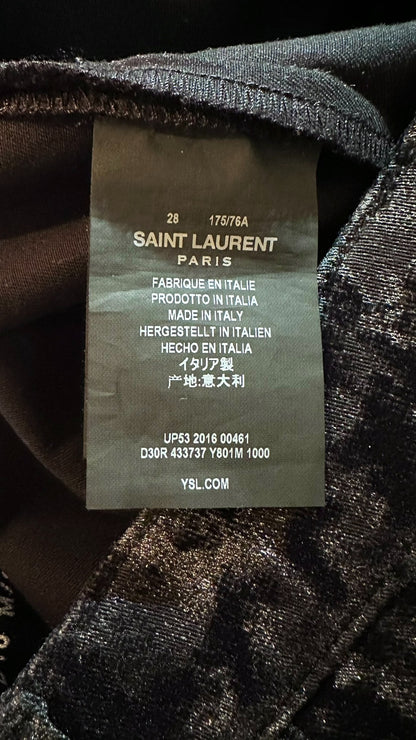 Saint Laurent 16fw Sequined Patterned Pants