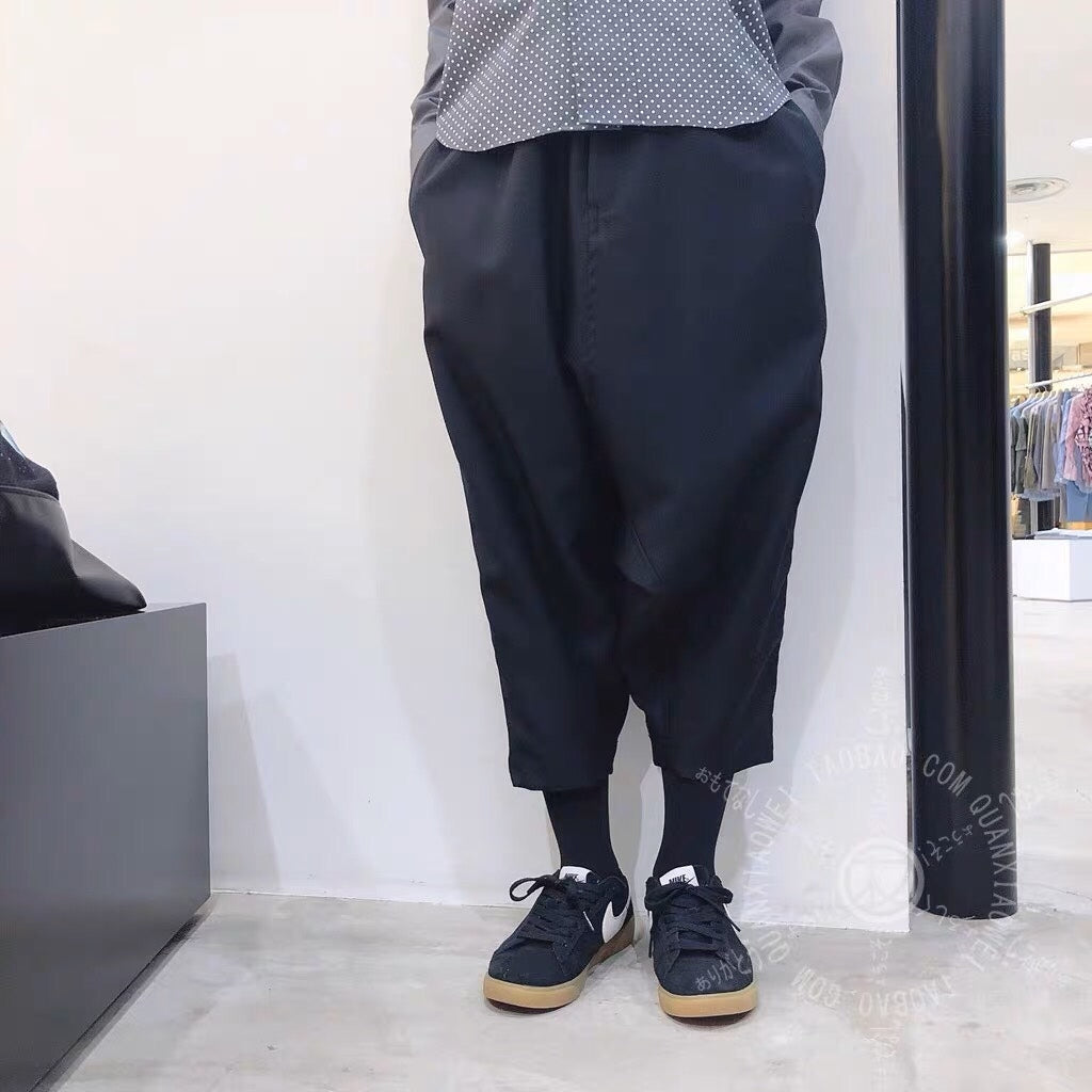COMME DES GARCONS Black Elastic Waist Casual Pants