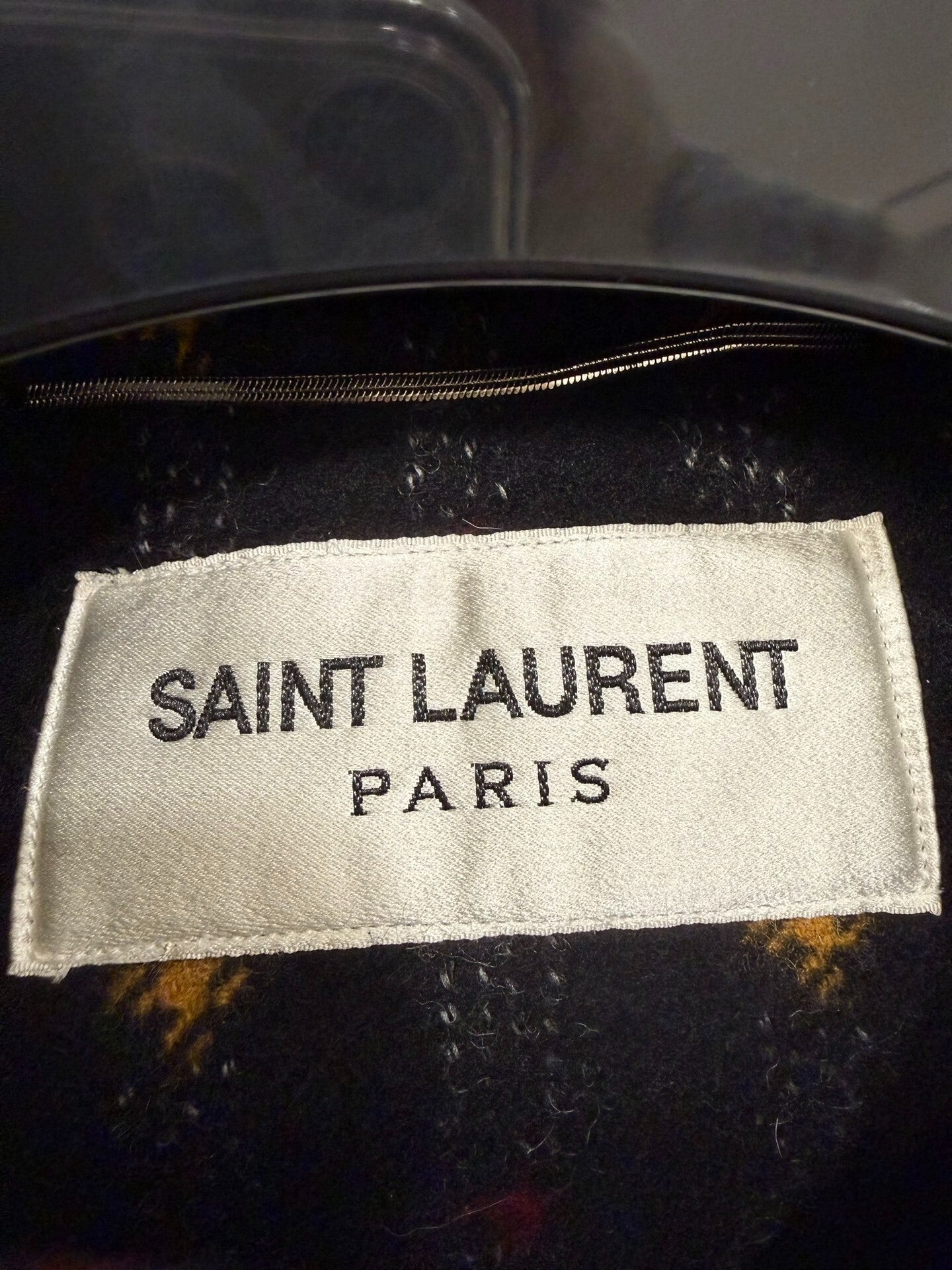 Saint Laurent 20FW Wool Check Duffle Coat