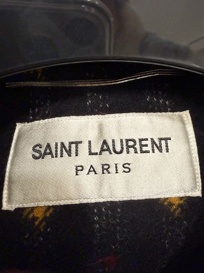 Saint Laurent 20FW Wool Check Duffle Coat