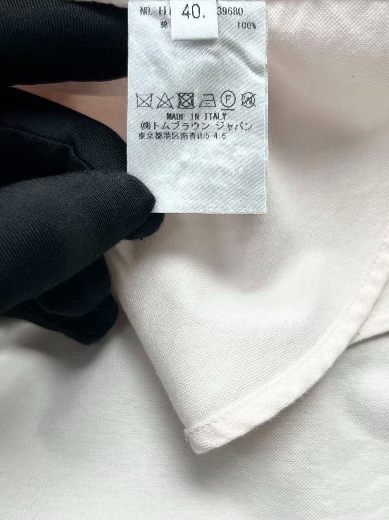 thom browne light pink oxford shirt jacket