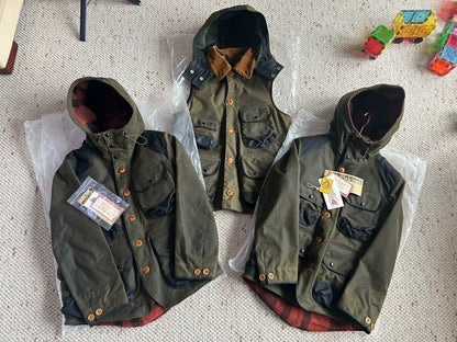 freewheelers redwood vest with waterproof coating