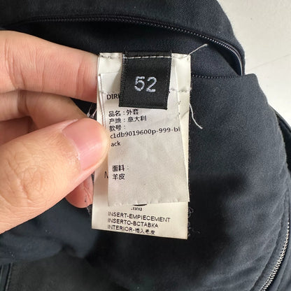 dirk bikkembergs leather jacket with unique design