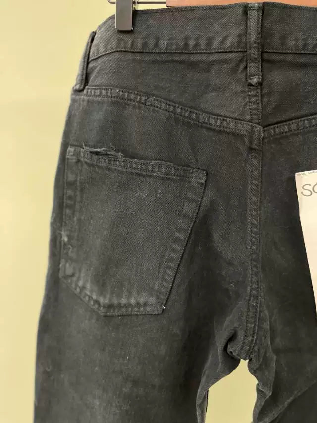 Visvim Dark Blue Distressed Denim Jeans