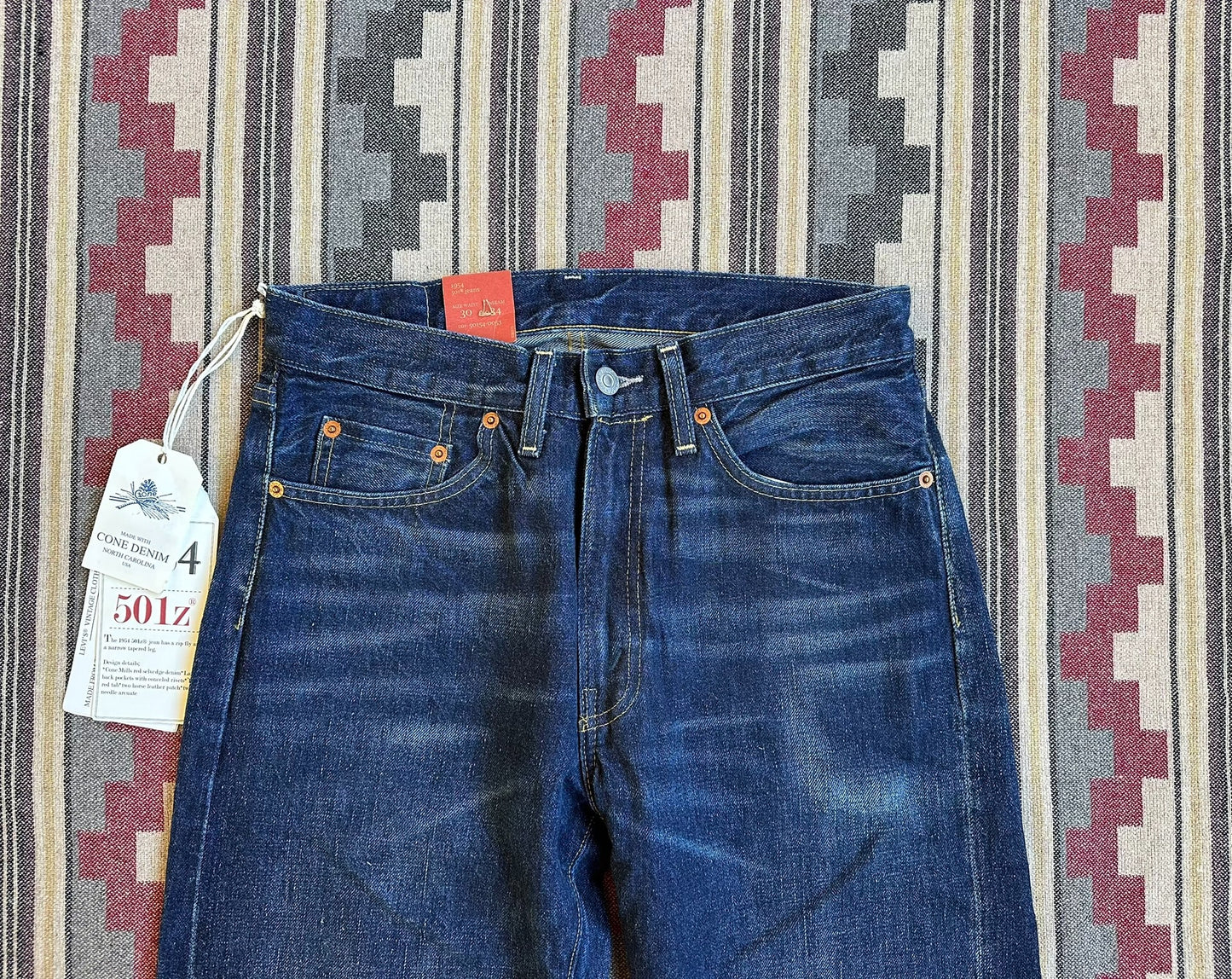 levi's lvc 1954 501zxx denim jeans