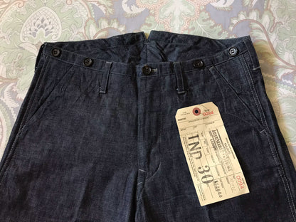 Adjustable Loose Straight Denim Cargo Pants