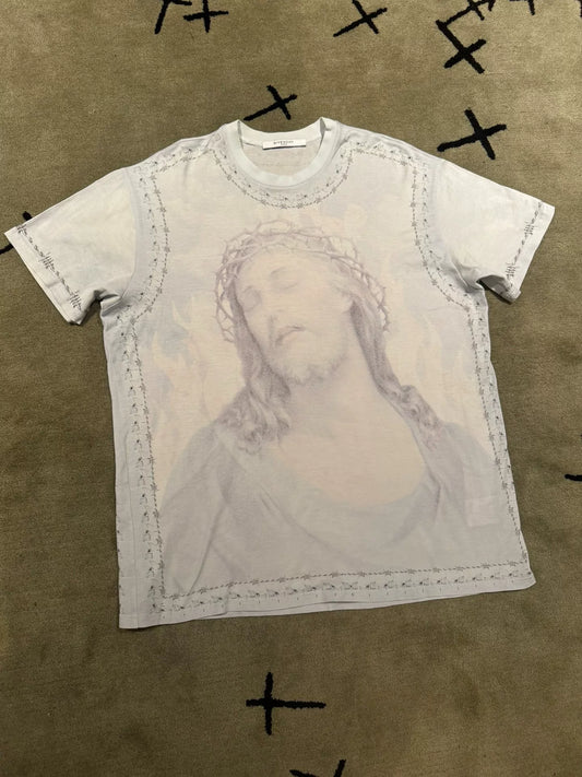 givenchy oversized jesus graphic t-shirt